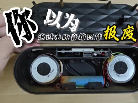 你以为泡过水的音响只能报废? #拆解 #电子电工维修经验 #功放维修 #家电维修