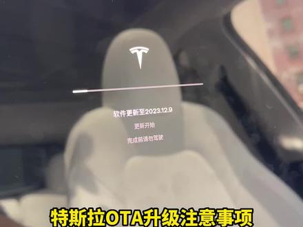 特斯拉ota升级注意事项#特斯拉 #modely #model3