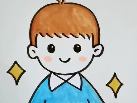 有很多小粉丝让我画个男孩简笔画,这不就来了,赶快画起来吧#简笔画 #画画 #儿童简笔画幼儿简笔画#创作灵感