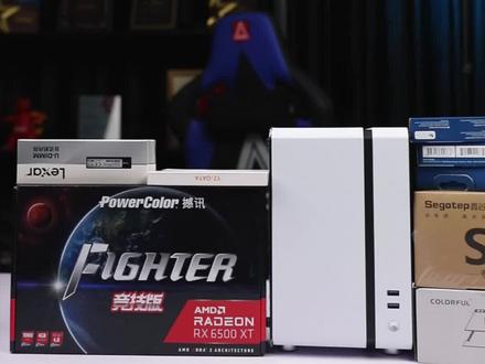 超小体积、迷你便携主机,I5 10400F+RX6500XT C24小方糖 冰川白 装机欣赏 #电脑配置 #游戏电脑组装 #英特尔迷你电脑