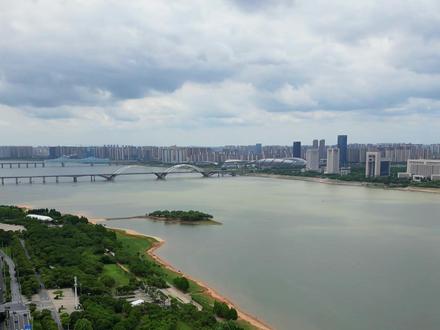 南昌朝阳江滩公园 #南昌 #南昌旅游攻略 #航拍 #城市建设