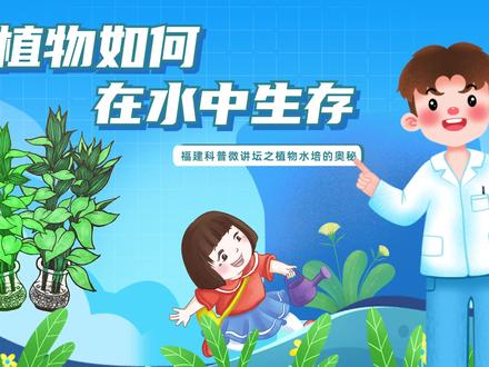 地球上的植物中,有一类叫水生植物,比如我们常见的水稻、荷花(莲藕)、茨菇、水蕹菜等。那么它们是如何在水中生存的呢,本期,为你揭开植物水培的奥秘 #福建科普微讲坛 #水生植物 #地球上的植物 #植物水培