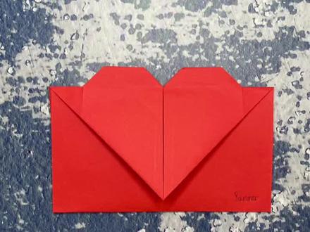 爱心🧡信封📩折纸#折纸 #折纸教程 #手工制作