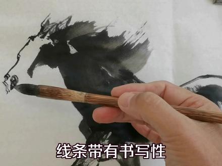 中国美术家协会会员闻朝写意画马 #写意国画 #画马 #骏马