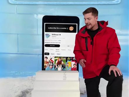 哈哈,企鹅也能订阅,太棒啦!#MrBeast野兽先生 #MrBeast #超能挑战赛 #超能演剧情大赛#不可思议