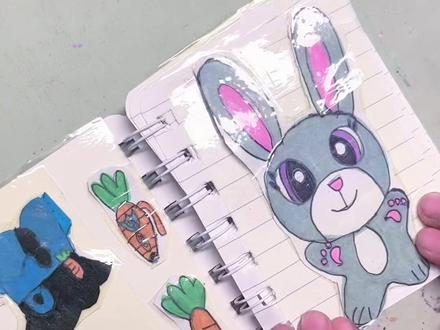 疯狂动物城 朱迪警官换装#换装书#手工diy #手绘教程 #自学画画打卡