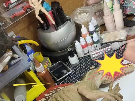 美泰MATTEL棘龙恐龙修复#美泰 #恐龙 #模型#胶佬#玩具修复