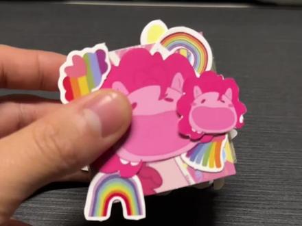 哈哈哈分享我自己做的小马宝莉安静书 一个小豆豆本#小马宝莉 #自制安静书 #生日礼物#手工 #贴纸书