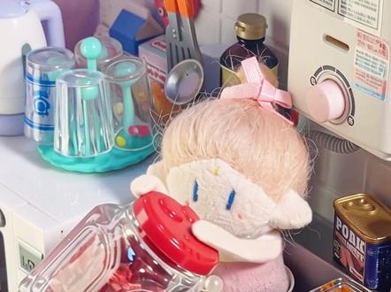 摆摊vlog | 姨姨们知道霉豆腐放多久能吃吗? #棉花娃娃 #过家家 #摆摊 #霉豆腐 #亲子玩具 噶噶首个没有翻车的美食视频~