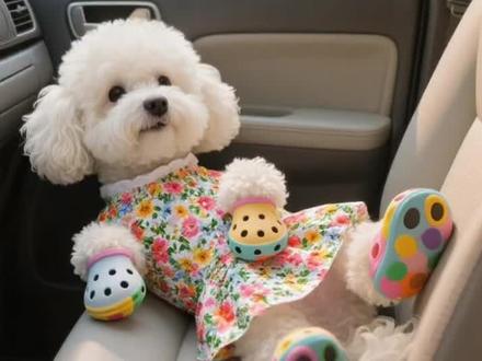 悠闲自得的小家伙#萌宠 #狗狗vlog #萌宠比熊