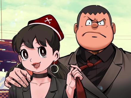 绘画设计之静香遛虎#画画 #静香