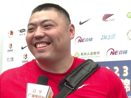 全运冠军辽宁老将刘洋在男子铅球项目中以19米82的成绩为辽宁田径再添一金