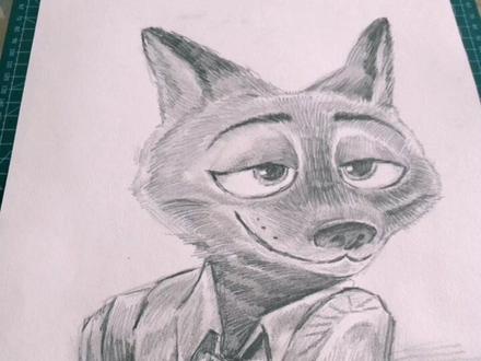 美术老师的日常🦊尼克狐来啦🦊#尼克 #创意素描课程 #抖音热门推荐 #上热门 #少儿美术教育 #停课不停学