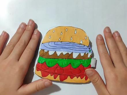 海绵宝宝安静书@海绵宝宝天天看 ,我的童年,你的童年 #可动纸片人 #立体书 #手帐小机关 #小学生自制盲盒 #儿童手工 #手工立体书 #海绵宝宝 #海绵宝宝动画