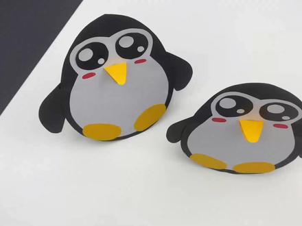 今天和我一起折一只可以摇摆的企鹅吧,胖乎乎的,太可爱了! #亲子手工 #儿童折纸 #手工折纸 #企鹅折纸