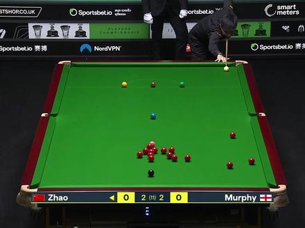 2026斯诺克球员锦标赛,赵心童“暴击”墨菲,狂轰142分! #2026斯诺克球员锦标赛