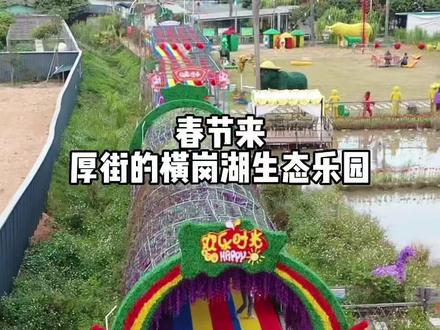春节带孩子来厚街横岗玩吧,这里有20多项无动力,还有各演出和篝火晚会#亲子游玩好去处 #春节去哪玩 #游乐场推荐 #东莞网红打卡地