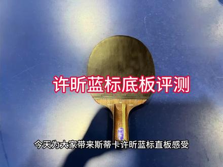 人民艺术家斯蒂卡许昕蓝标底板评测#乒乓球 #乒乓球器材 #乒乓球底板 #乒乓球拍搭配 #快乐乒乓球🏓