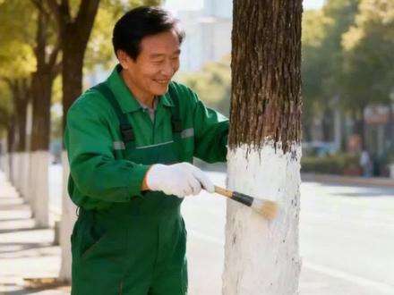 为什么路边的树要刷白漆?#热点小助手 #科普 #育儿