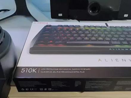 补作业,周末录的键盘开箱4: 外星人AW510K#键盘