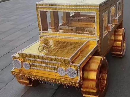 四轮汽车车头制作安装教#手工打造