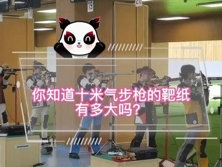 10米气步枪的靶纸有多大?今日份的大运小知识已送达,注意查收哦~#射击 #爱成都迎大运 @抖音小助手