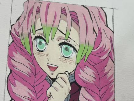 你是受到神明眷顾的人
#甘露寺蜜璃#鬼灭之刃#丙烯马克笔