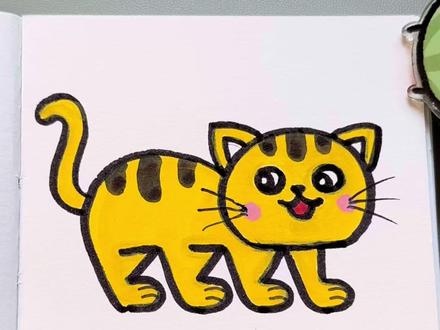 用数字“3335”画小猫咪,快跟我一起画起来吧!#儿童简笔画 #数字简笔画 #小猫简笔画