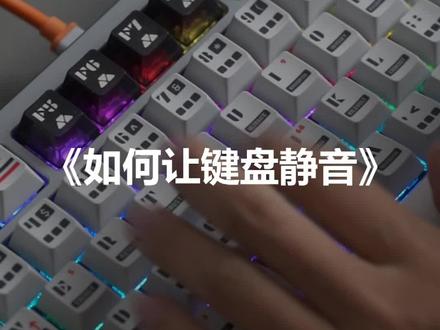 《如何让键盘静音》 #玩个很新的东西 #机械键盘 #磁轴键盘 #静音键盘