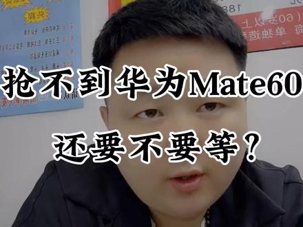 抢不到华为Mate60 还愿意等 这就是我的回答 直到有货#华为mate60pro #麒麟9000s #苹果