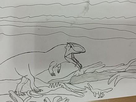 如何画简易小恐龙#恐龙系列#爱画画