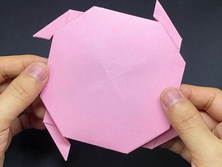 能回旋的4角飞盘#折纸教程 #折纸 #折纸飞盘