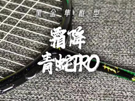 霜降青蛇PRO|进攻大于速度,适合后场打大开大合式进攻的猛男 #霜降羽毛球拍 #霜降青蛇pro #黑金隼 #羽毛球拍推荐 #青年创作者成长计划