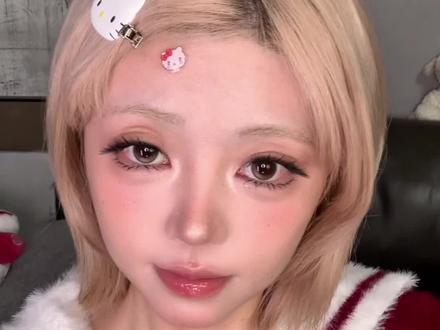 开年发型!保姆级翘翘蛋卷头教程~美萌满分#发型教程 #新年发型 #日系短发 #蛋卷头 #雷瓦三管蛋卷棒