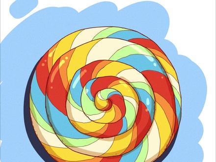 怎么画棒棒糖? #怎么画系列#怎么画棒棒糖