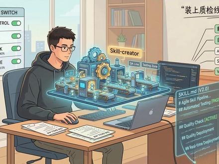 Claude悄悄更新了Skills生成器 Anthropic悄悄把Skill-creator彻底重构了——这次不是小修小补,而是给整个Skills生态装上了质检线。
你可能不知道,Skill-creator是那个能让你用嘴描述需求、自动生成完整Skill的母技能。过去所有能力包——比如下载视频、写代码、生成文档——几乎都靠它造出来。现在,它终于补上了最关键的一环:评估。#Claude升级 #Skills