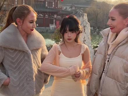 失眠熊教外国人中文#甜妹#失眠熊#华清宫#华清宫也是好起来了