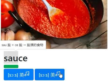 #英语单词 #英语四级 #背单词 英语4500单词--sauce