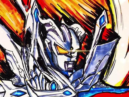 #跟着抖音学画画 马克笔儿童手绘终极赛罗奥特曼卡片!我要上热门 #奥特曼 #赛罗奥特曼 #创作灵感 #简笔画 @抖音小助手