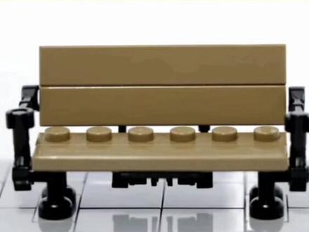 用亿点点零件还原“阿甘正传”的公园长椅。#乐高