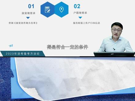 法考常识——放宽政策的申请条件#众合法考 #法考 #众合教育