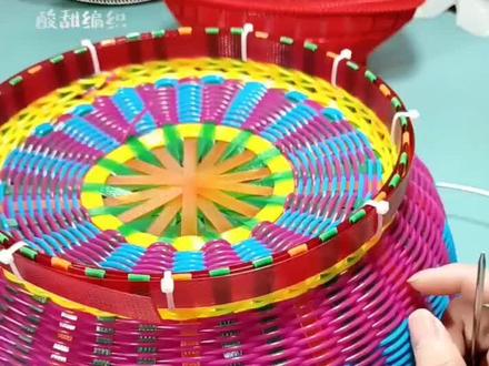 底部单边收口开始教程#纯手工编制 #爱生活爱编织 #藤编 #民间手艺 @DOU+小助手