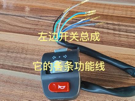 电动车左边开关总成和它的各条功能线