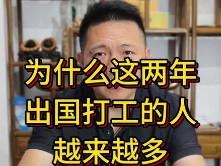 为什么这两年出国打工的人越来越多 #打工人 #职场