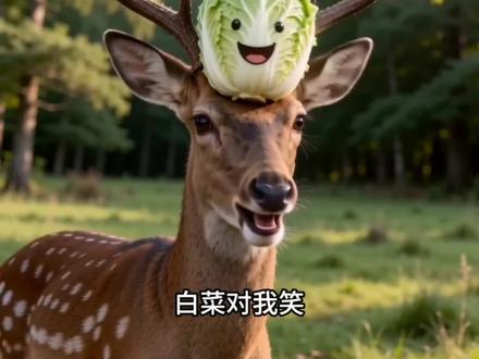 新爸爸把鹿毙啦#搞笑#ai#剪映AI马住创意