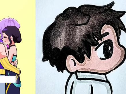 长大后的猎魔女团cp #简笔画