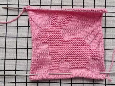 毛衣编织花样小兔子花型 #毛线编织 #手工diy #编织教程