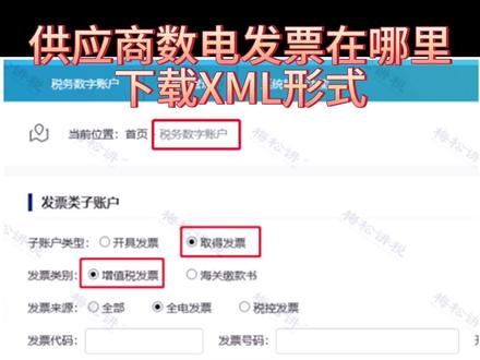 供应商数电发票如何下载XML形式#发票 #会计 #财税 #会计实操 #财务人