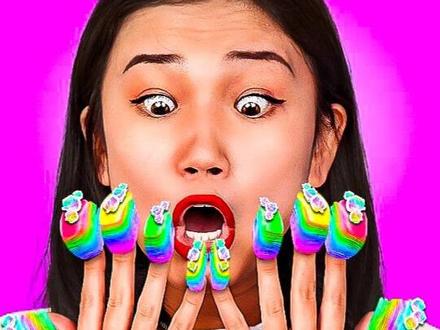 歪果仁:100层挑战,100 VS 1万层指甲油、海洋宝宝池 #歪果仁 #歪果仁真会玩 #歪果仁系列