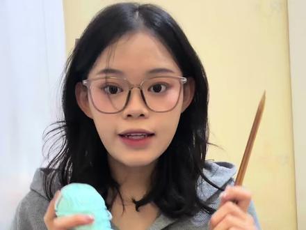 只需要学会上下针就可以得到不同效果的围巾 #织女 #织围巾 #零基础学编织 #手工